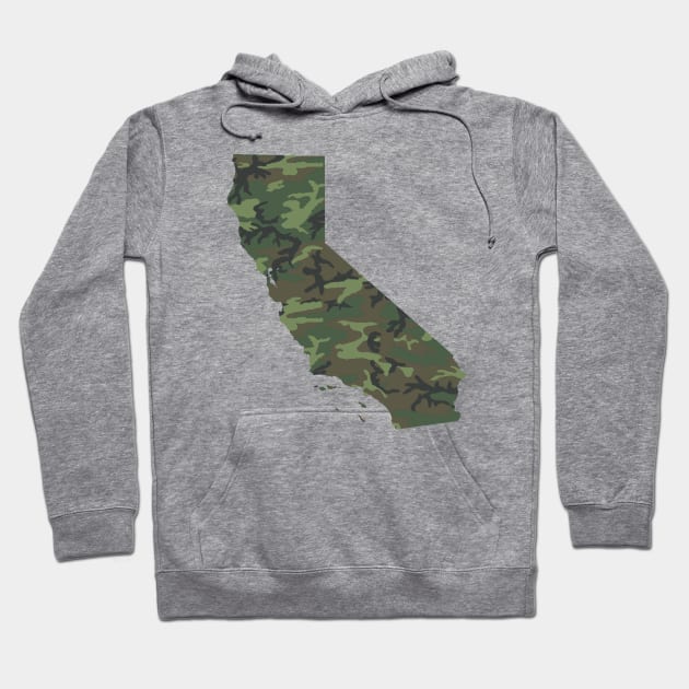 California Military Camo Hoodie by GreenGuyTeesStore